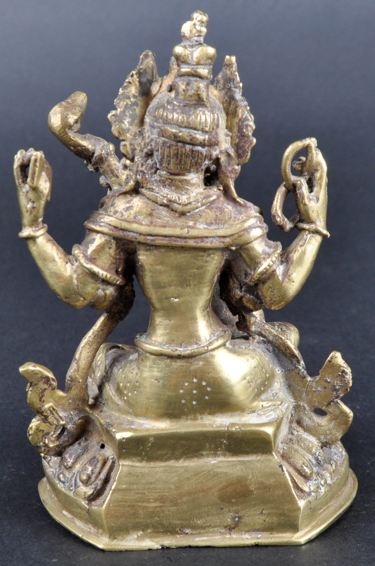 EARLY 20TH CENTURY HINDU BRONZE SARASWATI FIGURE - Bild 4 aus 11