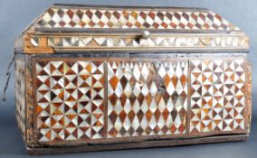 18TH CENTURY OTTOMAN EMPIRE TORTOISESHELL SCIBES CASKET