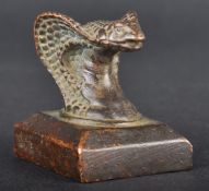 EARLY 20TH CENTURY CHINESE BRONZE SNAKE SEAL