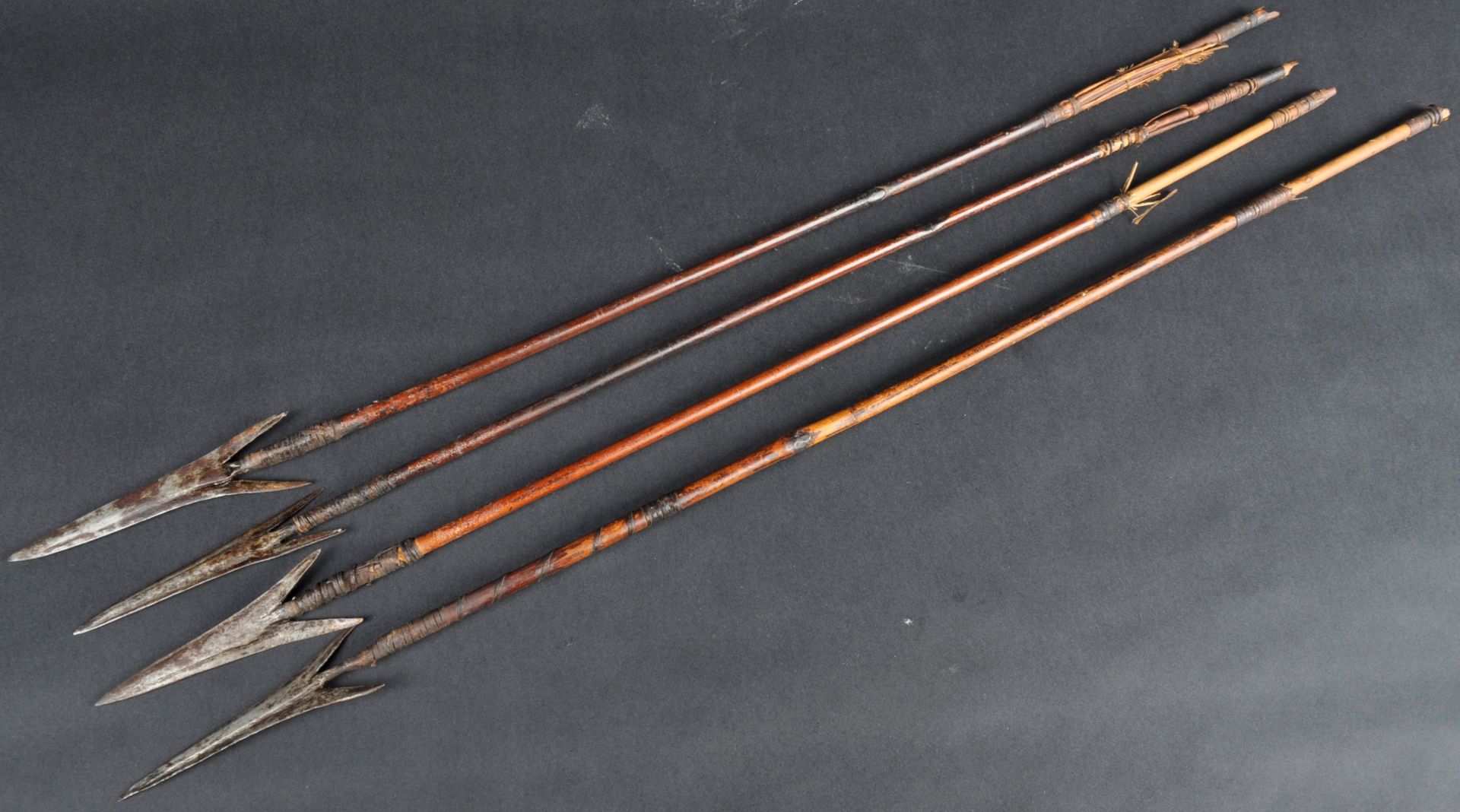 SET OF 19TH CENTURY INDIAN TIN ARROWS