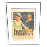 BRIDE OF FRANKENSTEIN - VINTAGE FRENCH FILM POSTER