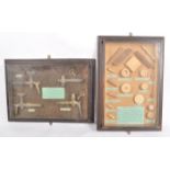 TWO VINTAGE 20TH CENTURY CASED DIORAMA DISPLAYS