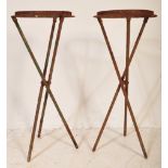 MATCHING PAIR OF VINTAGE GARDEN PLANT STANDS