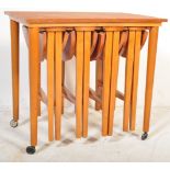 POUL HUNDEVAD - MID CENTURY TEAK WOOD NEST OF TABLES