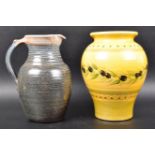 RETRO STUDIO ART POTTERY VASE AND WATER JUG