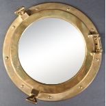 20TH CENTURY NAUTICAL SHIPS BRASS PORTHOLE MIRROR