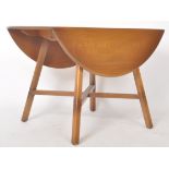 ERCOL - GOLDEN DAWN ELM AND BEECH WOOD DROP LEAF DINING TABLE