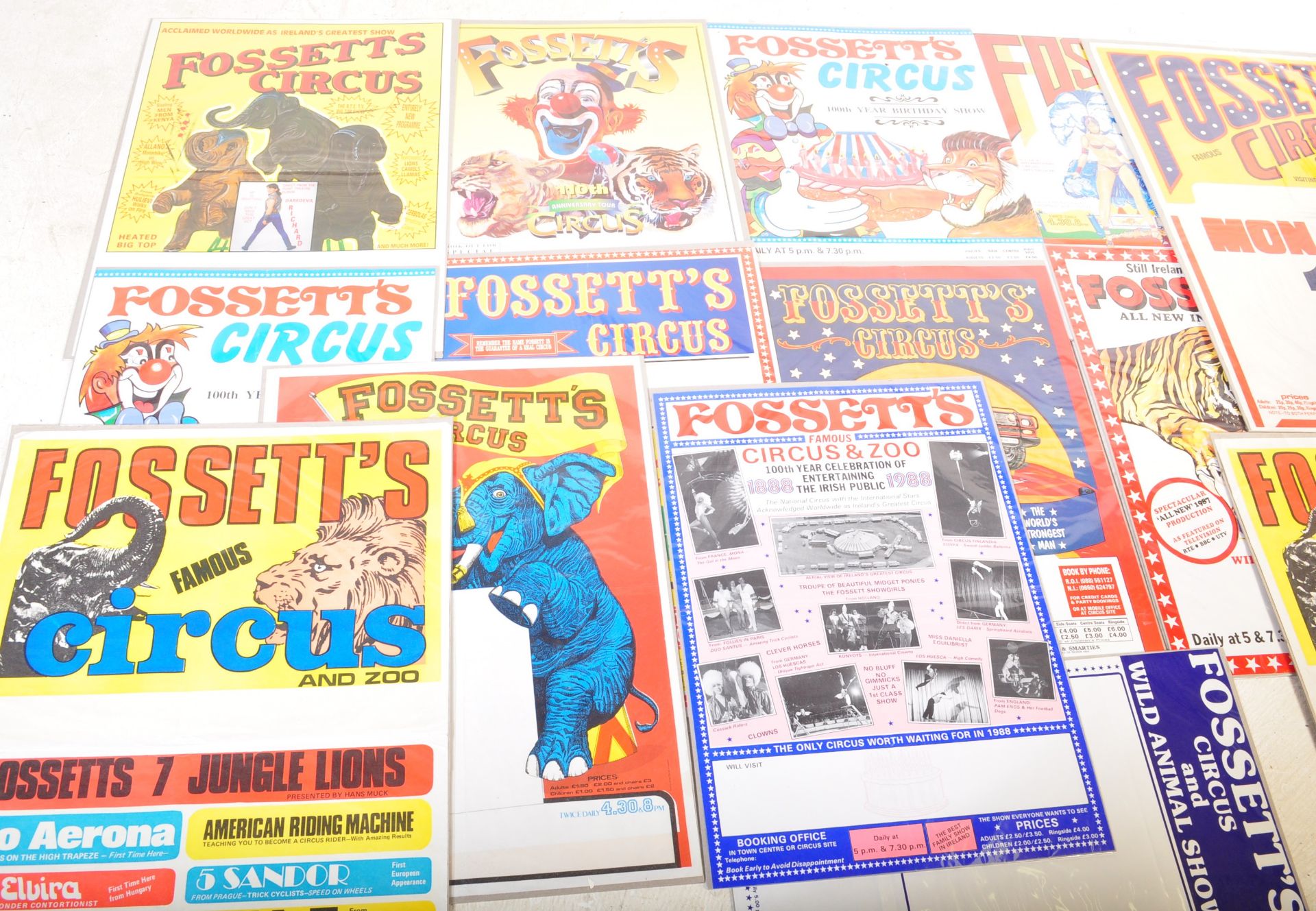 FOSSETT'S CIRCUS - SELECTION OF ADVERTISING POSTERS - Image 4 of 4