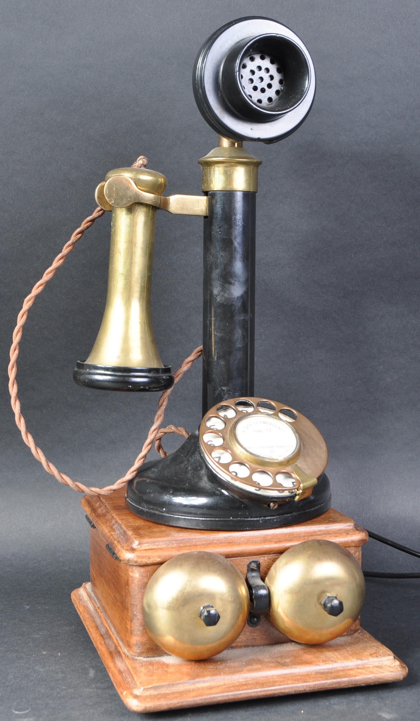 GPO 150 NO.2 - VINTAGE ART DECO BAKELITE STICK TELEPHONE