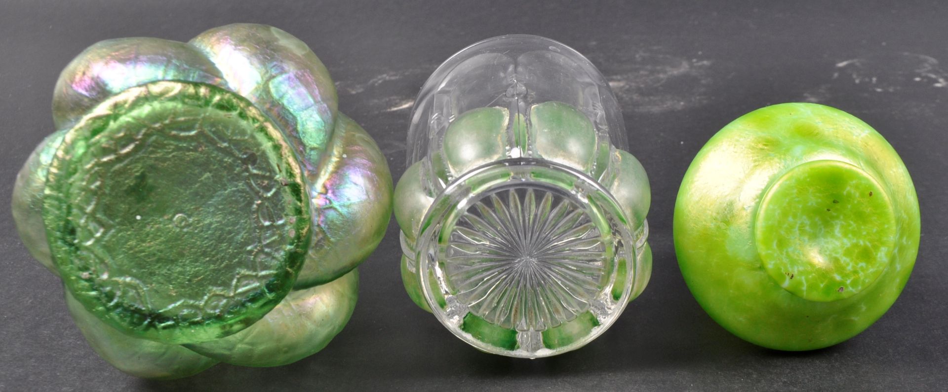 SELECTION OF ART NOUVEAU PEARLESCENT GLASS VASES - Image 13 of 13