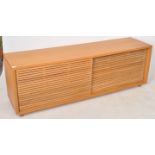 CONTEMPORARY DESIGNER BLONDE OAK SIDEBOARD