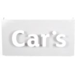 CAR'S - CONTEMPORARY MOTORING POINT OF SALE LIGHT SIGN