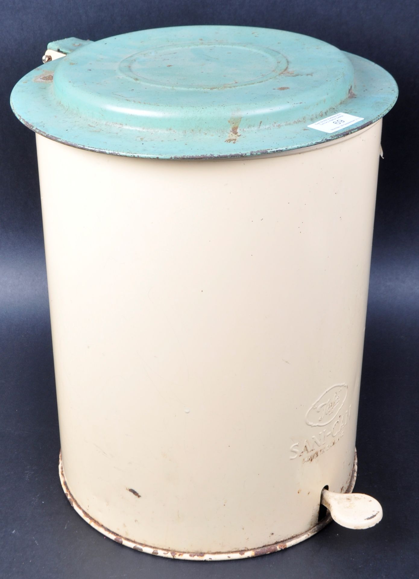 SANI-CAN - "TALA" - MID CENTURY ENAMELED PEDAL BIN - Image 2 of 5