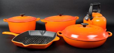 LE CREUSET - SELECTION OF CAST IRON KITCHEN COOKING UTENSILS