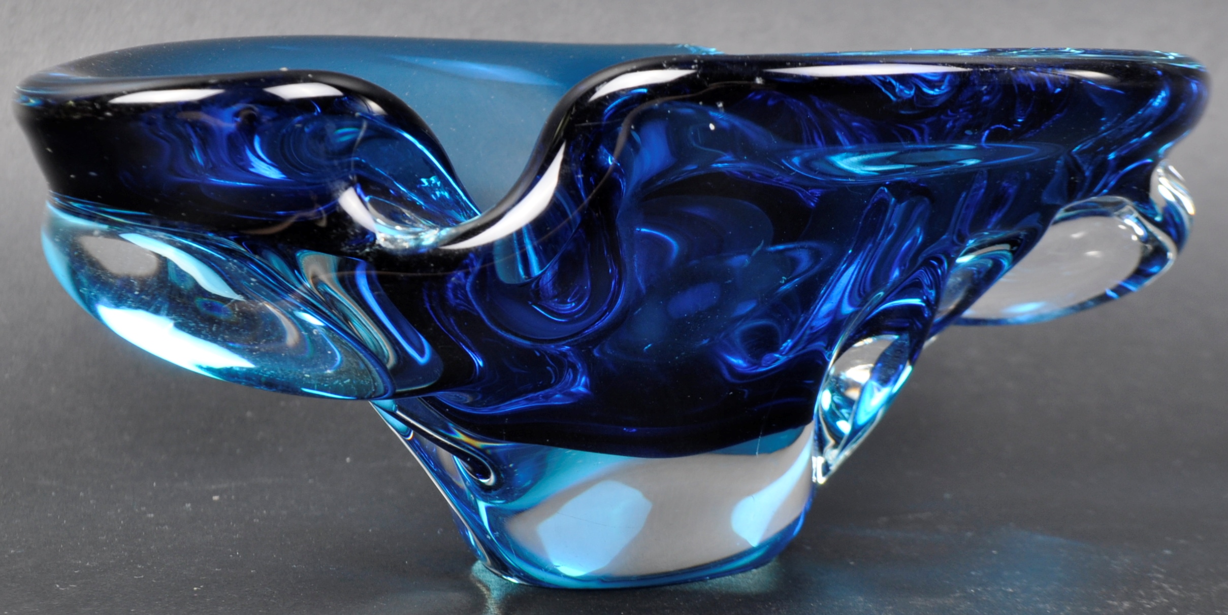 RETRO MID CENTURY ITALIAN MURANO SOMMERSO STUDIO BOWL - Bild 3 aus 4