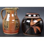 DAVID EELES - SHEPHERD'S WELL POTTERY - JUG AND GINGER JAR