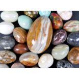 LARGE COLLECTION OF 90 MARBLE / MINERAL EGGS