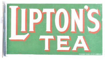 LIPTONS TEA - VINTAGE ENAMEL ADVERTISING SIGN
