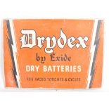 DRYDEX BY EXIDE - MID CENTURY ALUMINIUM ADVERTISING SIGN