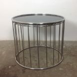 AFTER RODOLFO DORDONI - CAULFIELD CHROME COFFEE TABLE