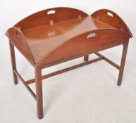 20TH CENTURY 1980s ANTIQUE STYLE MAHOGANY BUTLER'S TRAY