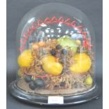 19TH CENTURY VICTORIAN GLASS DOME FRUIT DISPLAY