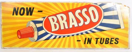 BRASSO - LARGE MID CENTURY POINT OF SALE SHOP SIGN