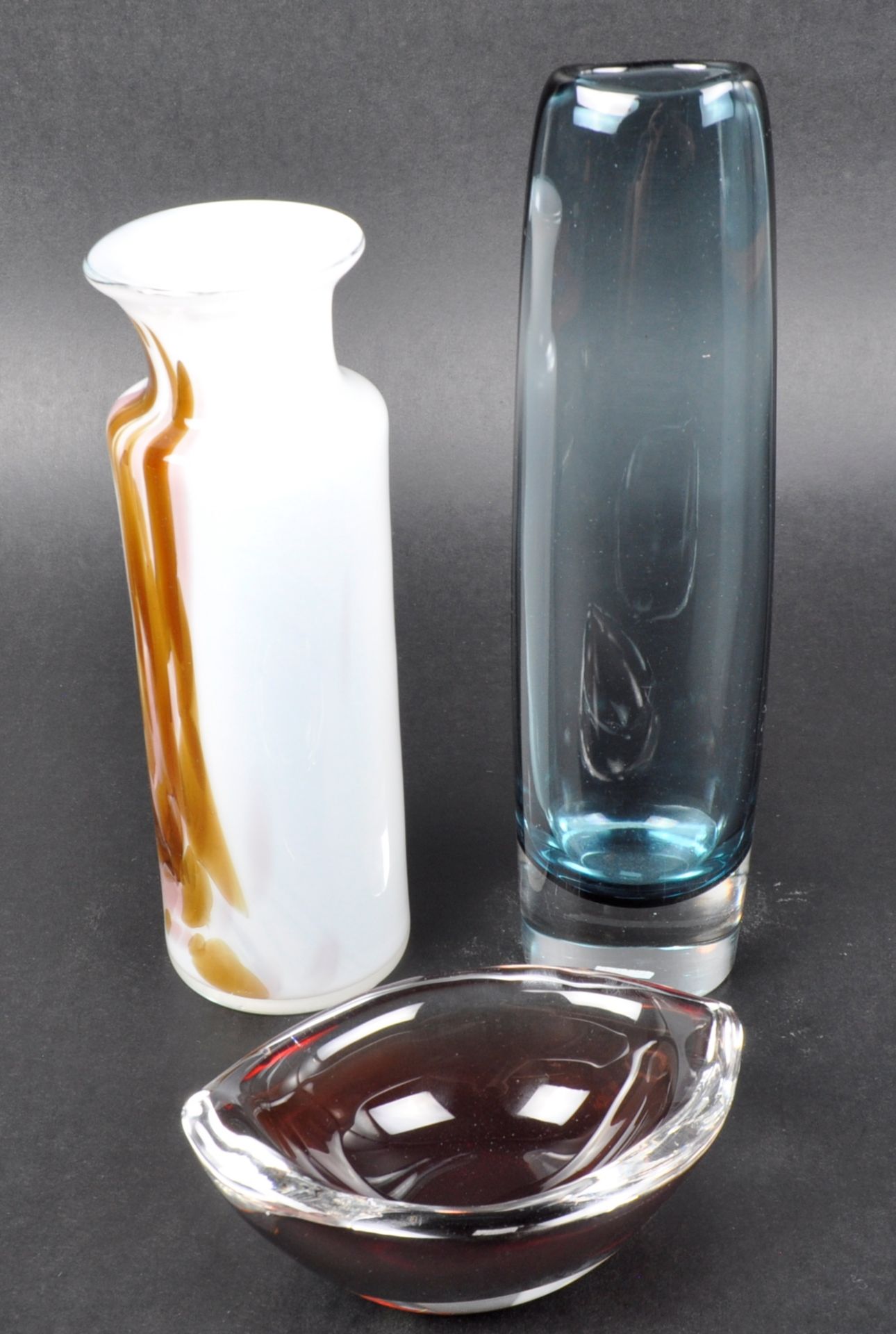 SELECTION OF THREE SCANDINAVIAN STUDIO ART GLASS - Image 2 of 11