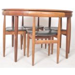 FREM ROJLE - ROUNDETTE 1960'S TEAK DINING TABLE AND CHAIRS