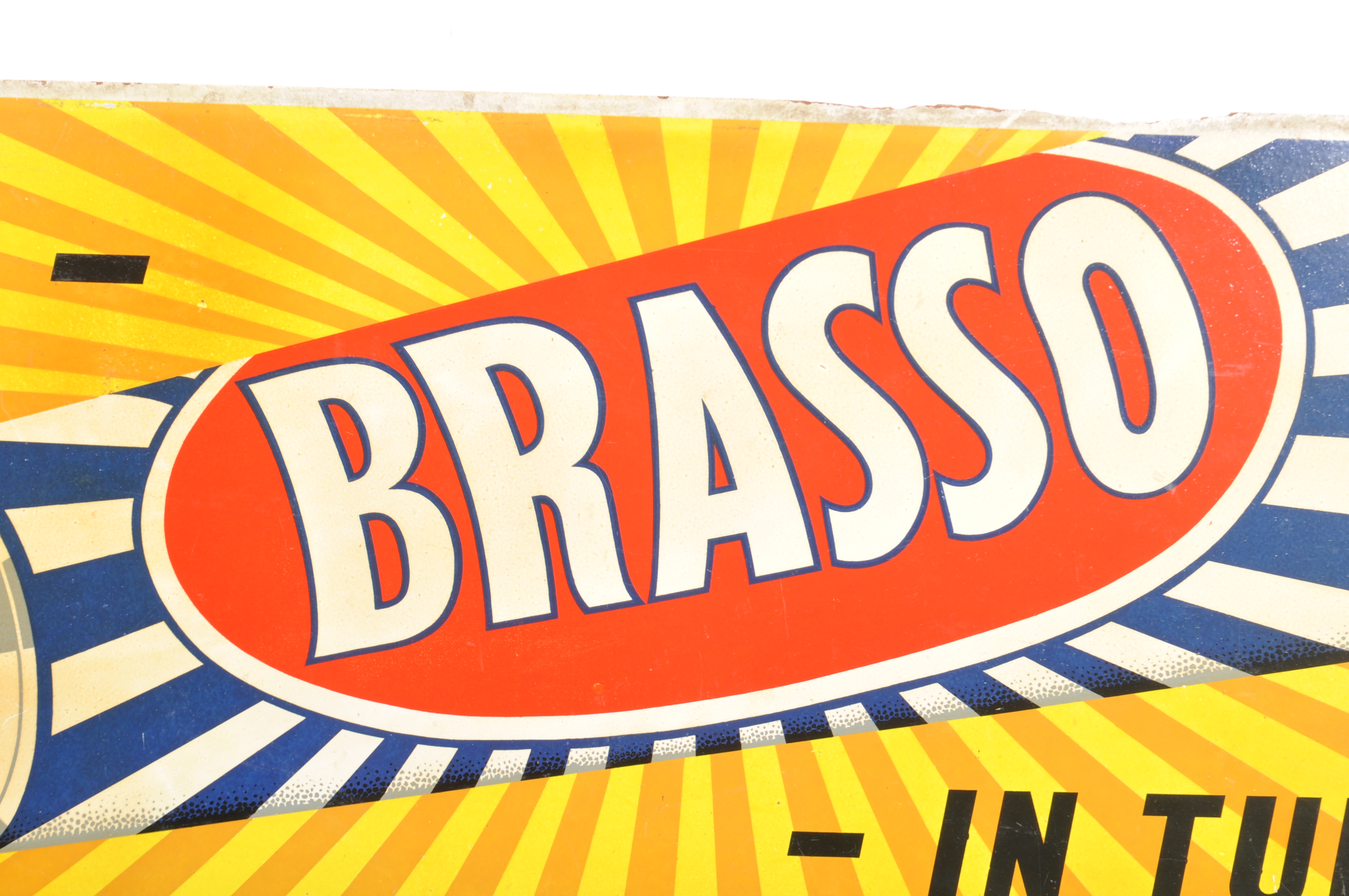 BRASSO - LARGE MID CENTURY POINT OF SALE SHOP SIGN - Image 2 of 3