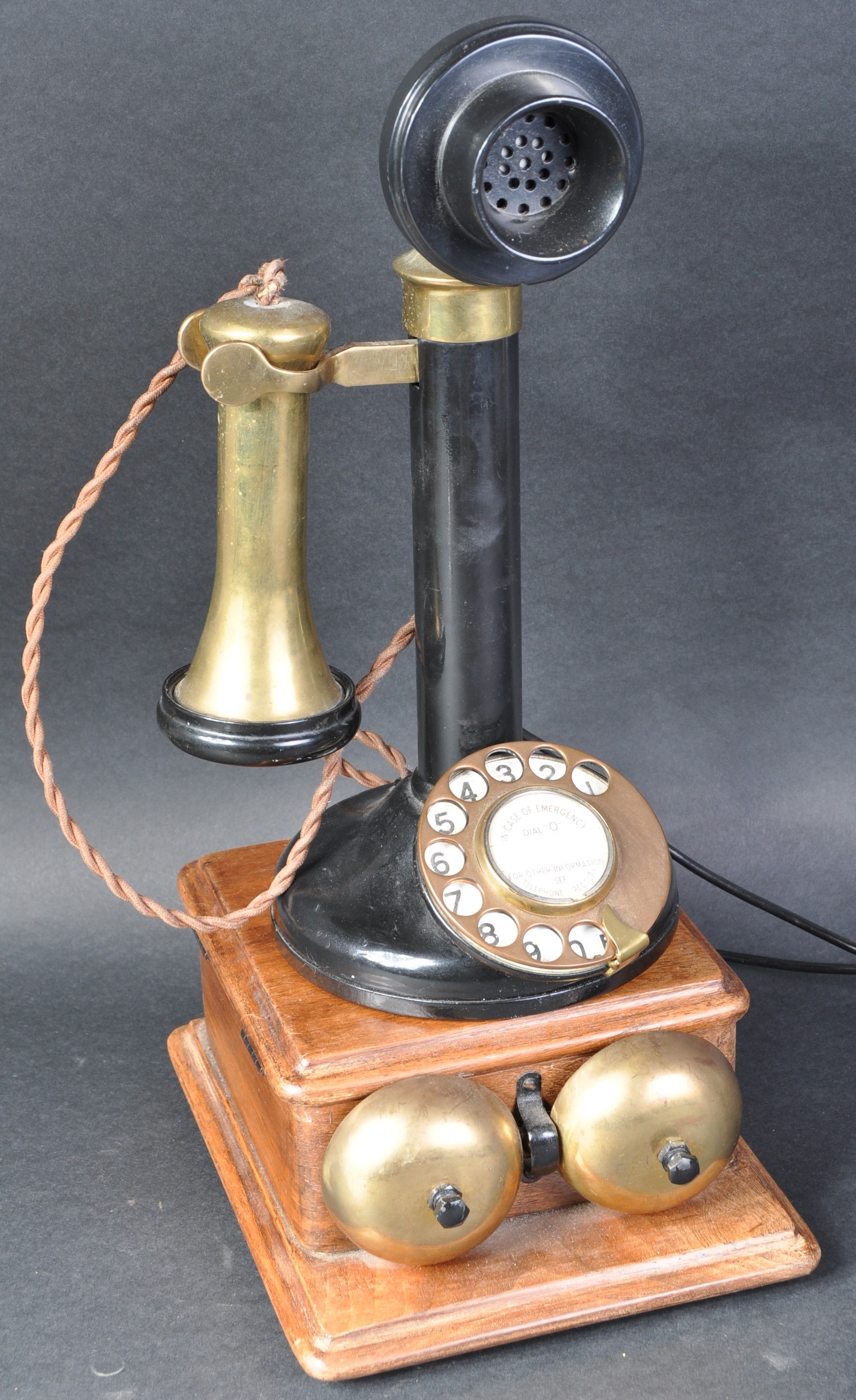 GPO 150 NO.2 - VINTAGE ART DECO BAKELITE STICK TELEPHONE - Image 2 of 6
