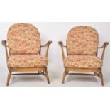 LUCIAN ERCOLANI - ERCOL - MODEL 203 - PAIR OF RETRO EASY CHAIRS