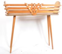 MID CENTURY TEAK AND OAK PLANT STAND / PLANTER