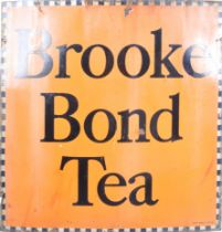 BROOKE BOND TEA - POINT OF SALE ENAMEL ADVERTISING SIGN
