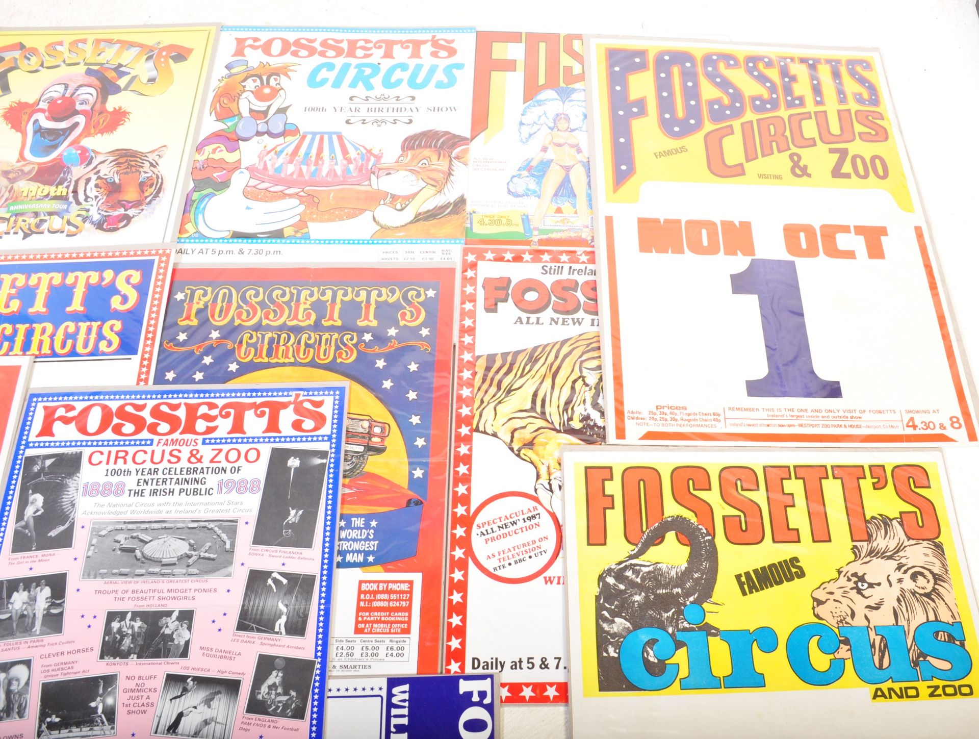 FOSSETT'S CIRCUS - SELECTION OF ADVERTISING POSTERS - Image 3 of 4