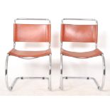 MATCHING PAIR OF BAUHAUS MANNER CANTILEVER DINING CHAIRS