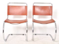 MATCHING PAIR OF BAUHAUS MANNER CANTILEVER DINING CHAIRS