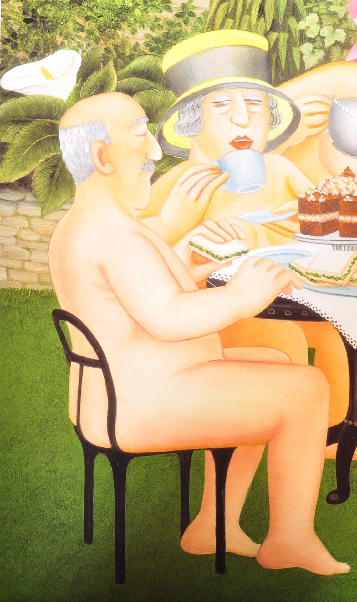 BERYL COOK (B.1926) - TEA IN THE GARDEN - SIGNED PRINT - Image 3 of 4