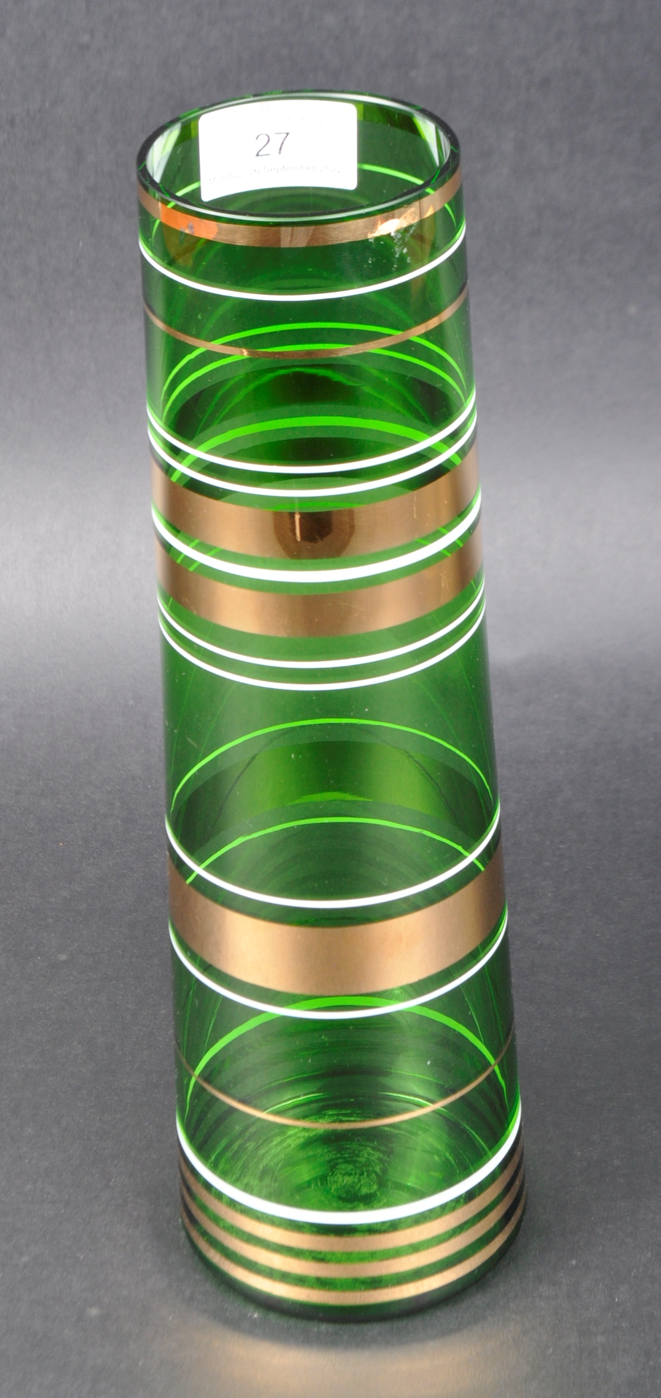 BORSKE SKLO - MID CENTURY CZECH STUDIO ART GLASS VASE - Image 2 of 6