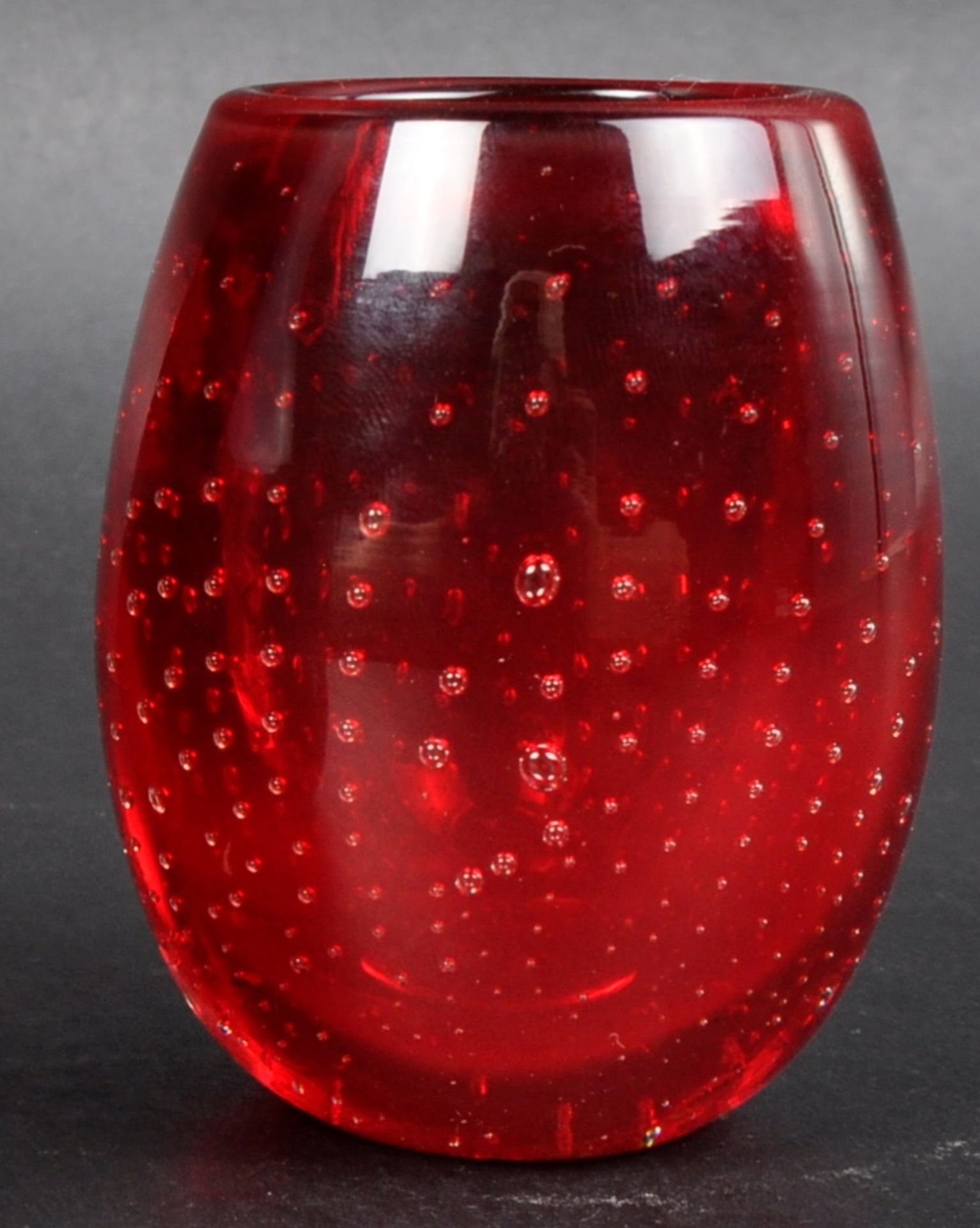 WHITEFRIARS - SELECTION OF RUBY RED GLASS VASES - Image 10 of 10