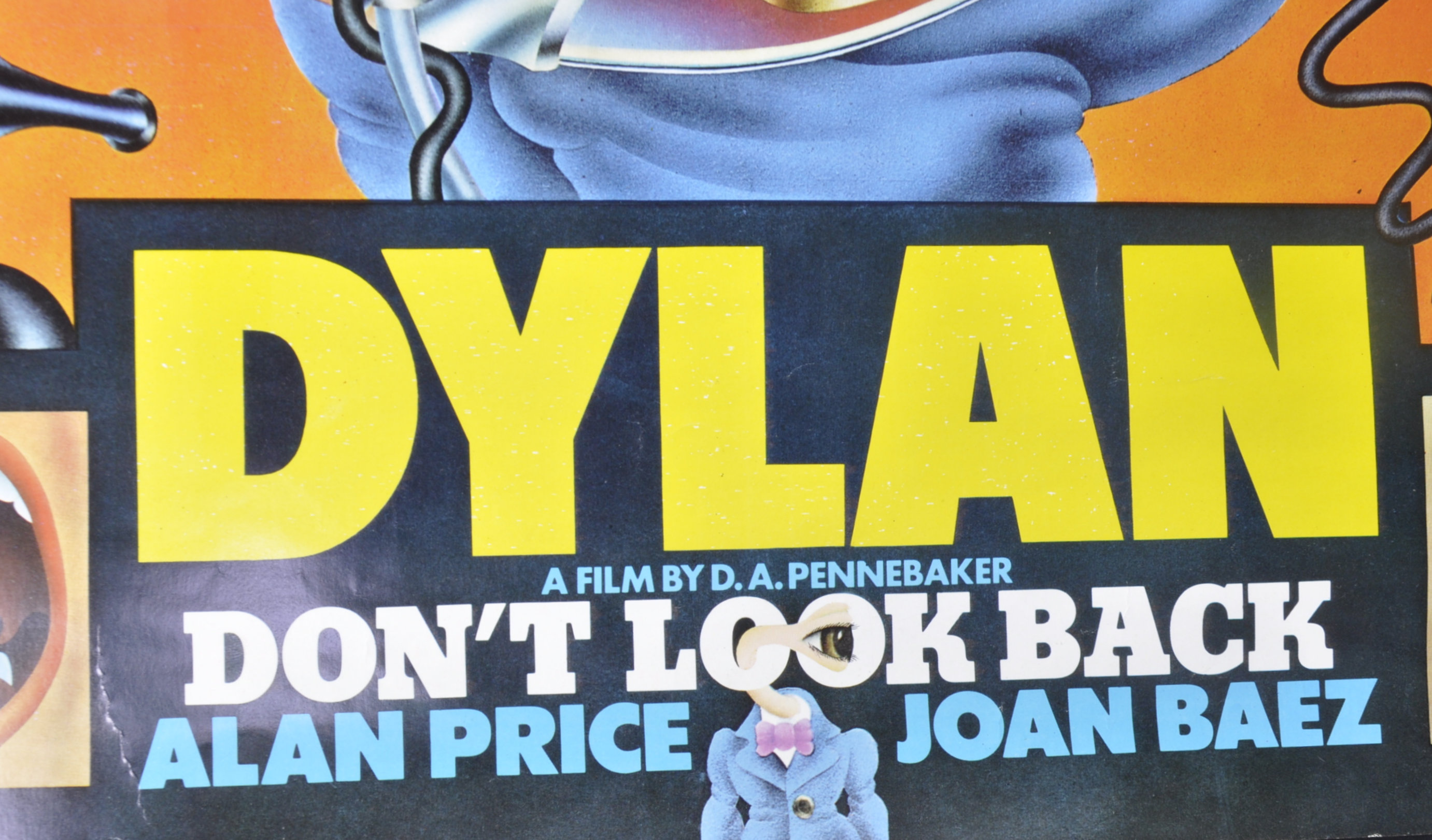 BOB DYLAN - DON'T LOOK BACK - 1970s FULL COLOUR ART POSTER - Bild 3 aus 4