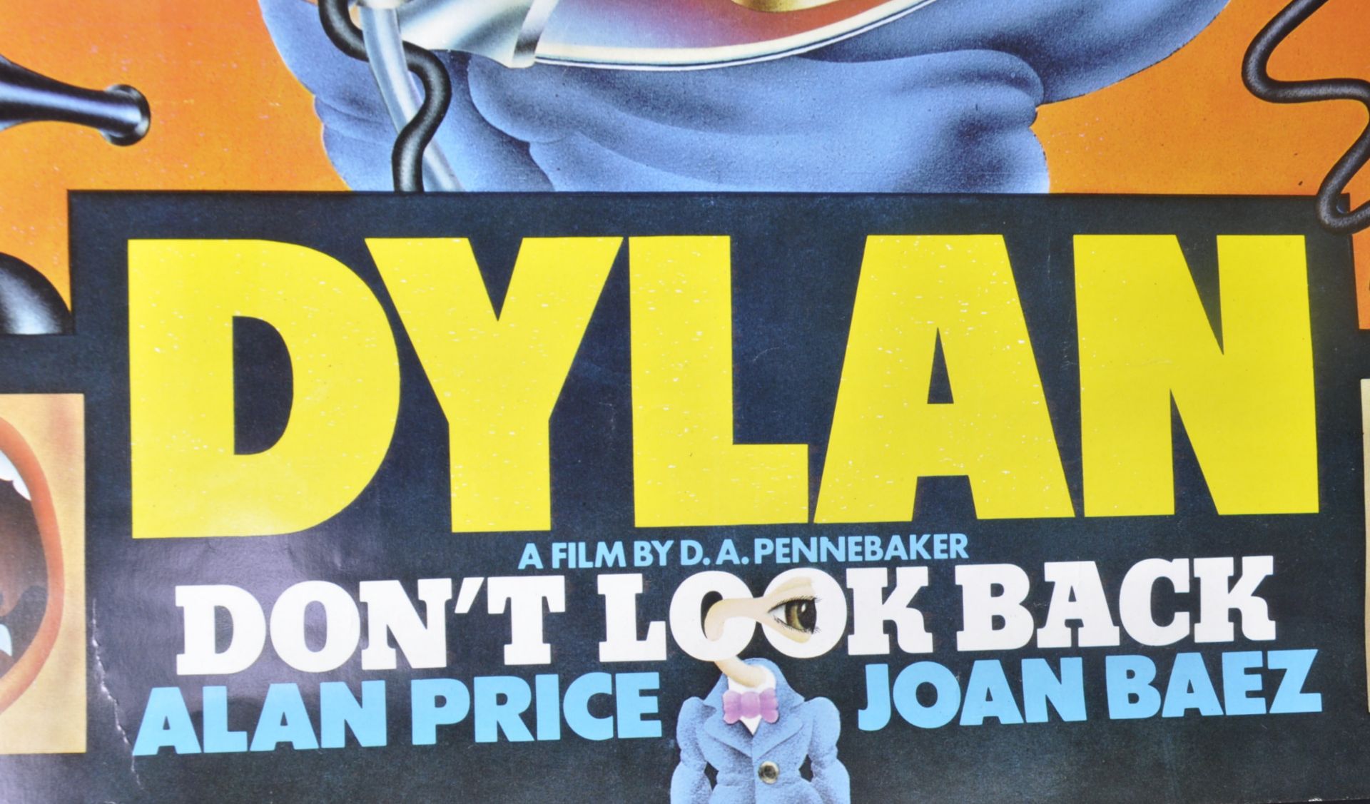 BOB DYLAN - DON'T LOOK BACK - 1970s FULL COLOUR ART POSTER - Image 3 of 4