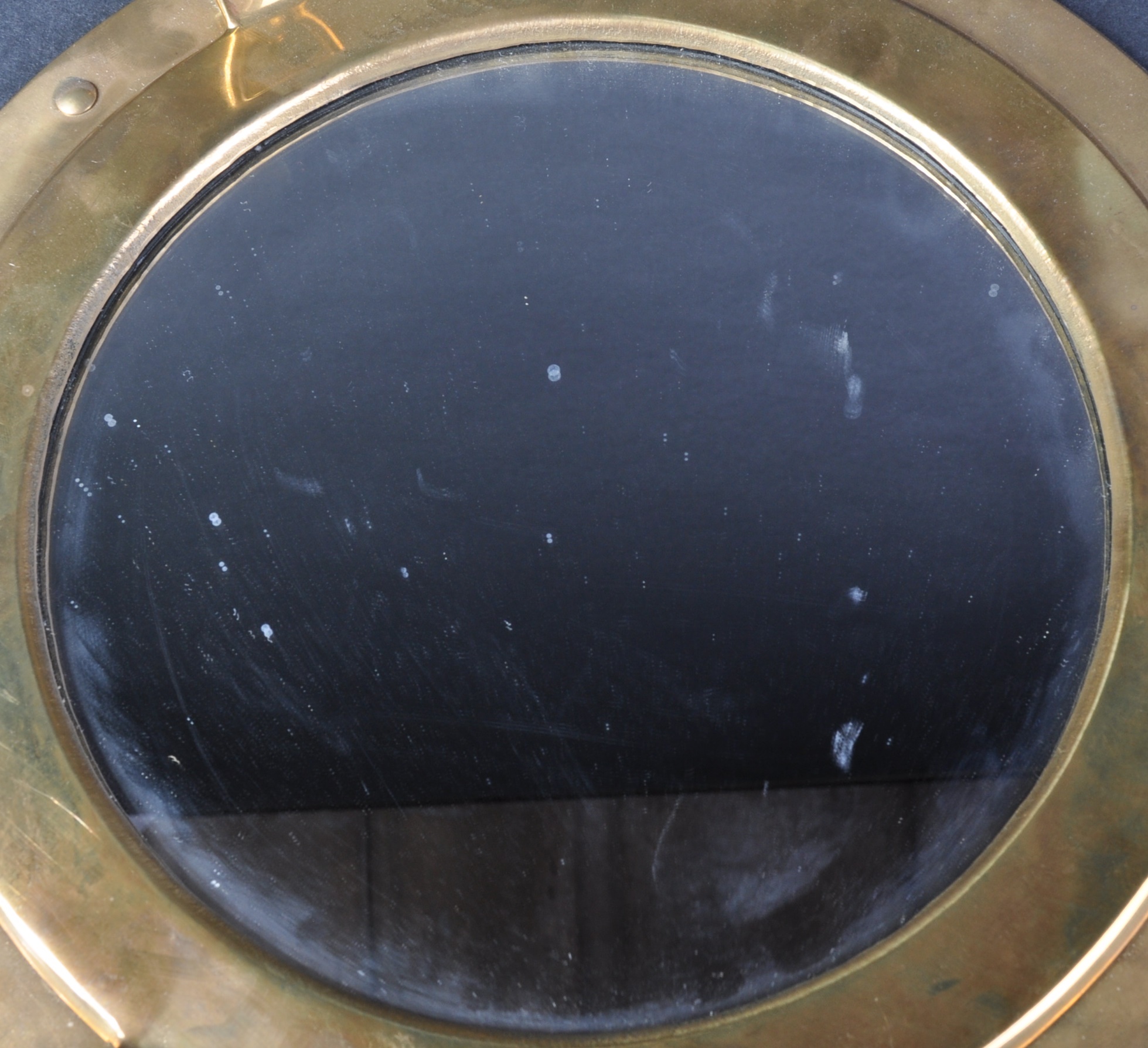 20TH CENTURY NAUTICAL SHIPS BRASS PORTHOLE MIRROR - Image 2 of 5