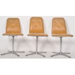 PEAK FURNITURE - MATCHING SET OF THREE MID CENTURY CHAIRS