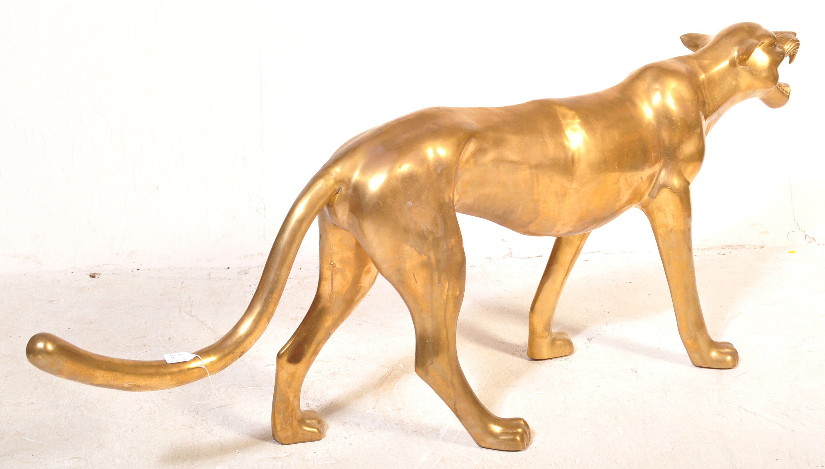 LARGE 70s / 80s CAST BRASS PANTHER / JAGUAR - Bild 5 aus 7