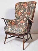 ERCOL - WINDSOR & JUBILEE - RETRO ROCKING CHAIR AND ARMCHAIR