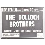 THE BOLLOCK BROTHERS - 1980s GERMAN MUSIC GIG POSTER