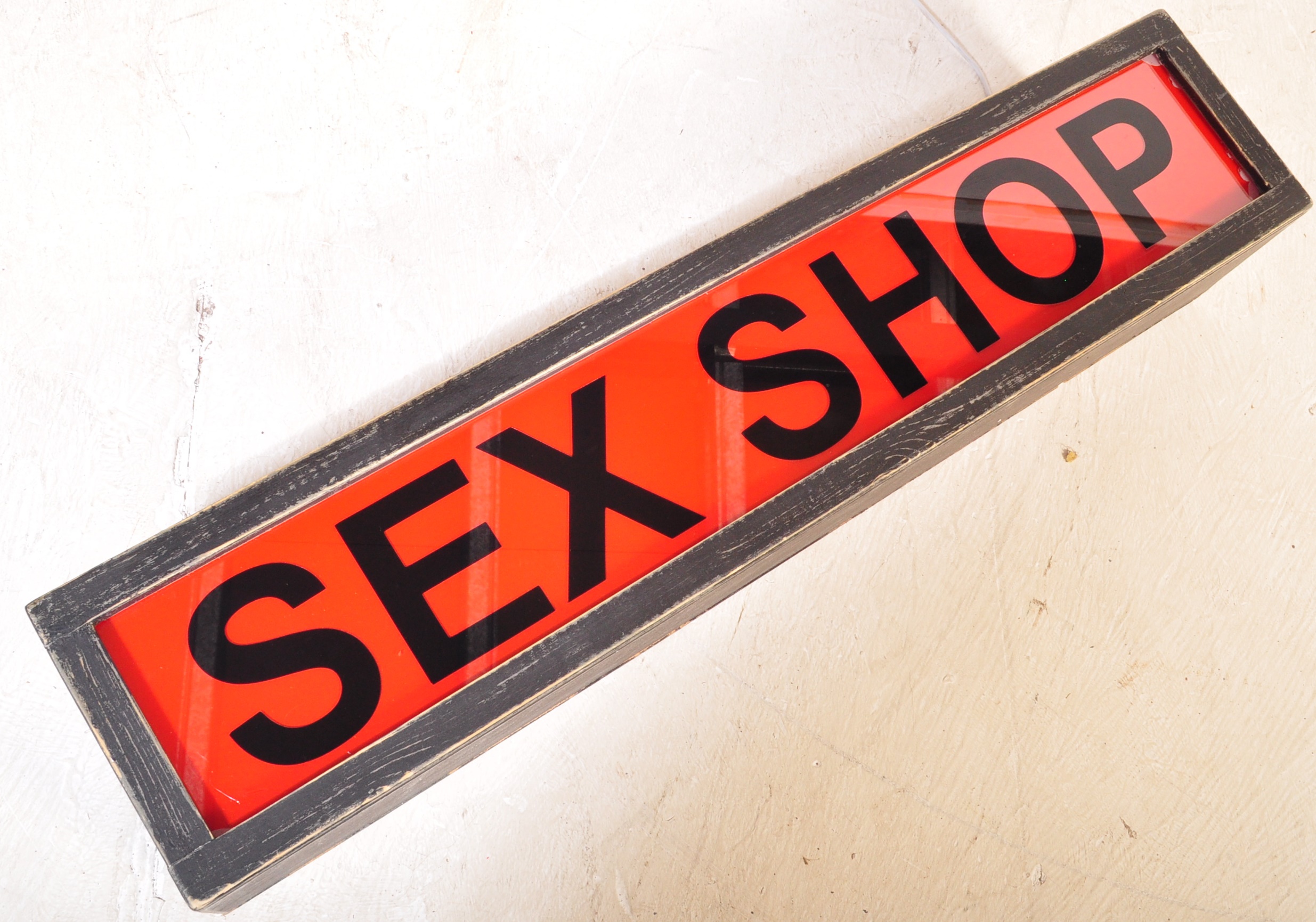 SEX SHOP - LATE 20TH CENTURY ADVERTISING LIGHTBOX SIGN - Bild 3 aus 3