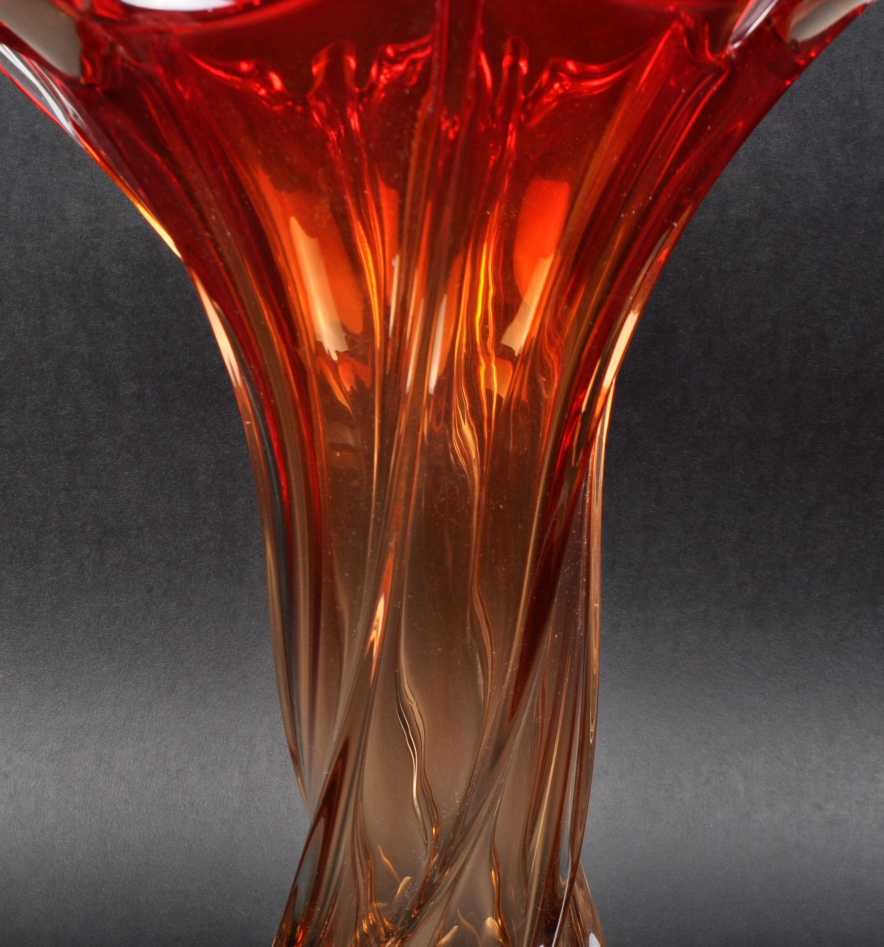 LARGE MID CENTURY 1960s MURANO STUDIO ART GLASS VASE - Image 5 of 7