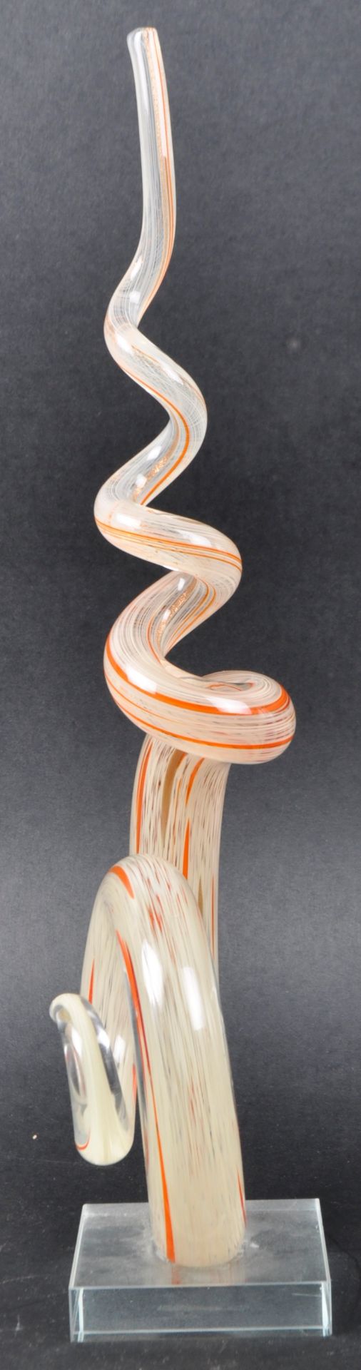 ITALIAN MURANO STUDIO ART GLASS FREEFORM SCULPTURE - Image 4 of 8